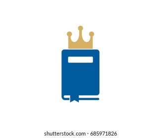 Book King Icon Logo Design Element