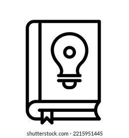 Book Of Knowledge Bold Line Vector Icon Which Can Easily Modify Or Edit

