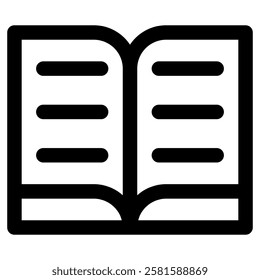 Book Knowledge Icon for Education Learn Study