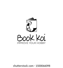 Book koi Logo For Fish Enthusiasts