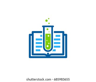 Book Lab Icon Logo Design Element