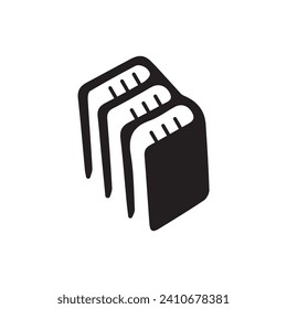 ilustración del icono de diseño del logotipo del laboratorio del libro.
