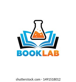 Book Lab Logo Template Design Vector, Emblem, Design Concept, Creative Symbol, Icon