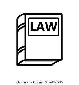 book of law icon vector