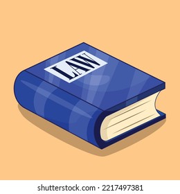 Book of Law Illustration Vector