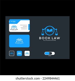plantilla de diseño de logotipo de leyes de libros