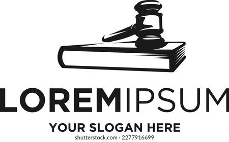 book of law silhouette logo vector
