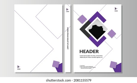Book layout template in A4 size. Modern Brochure template cover design, annual report, vector illustration, Template vector design for Brochure, AnnualReport, Magazine, Poster.