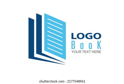Book. Leaflet sheets. Logo, brand, or sticker template for websites, apps, and theme design. Flat style
