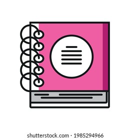 Lehrbuch-Symbol einzeln
