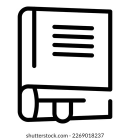 Book learn icon outline vector. Early learning. Kids teaching