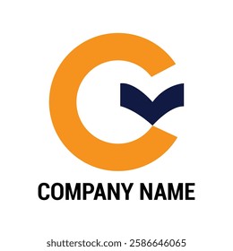 Book Letter mark Letter C Logo Template