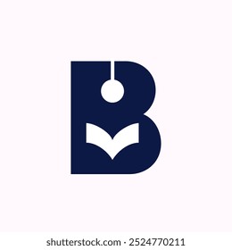 Book Lettermark Letter B  Logo Template