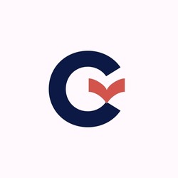 Book Lettermark Letter C Logo Template