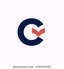 Book Lettermark Letter C Logo Template