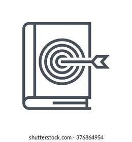 Book, library icon suitable for info graphics, websites and print media and  interfaces. Line vector icon.