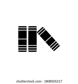 símbolo vectorial de icono de libro y biblioteca ilustración aislada fondo blanco