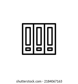 Book library line icon vector design