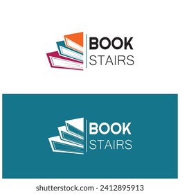 book or library logo for bookstores, book companies, publishers, encyclopedias, libraries, education, digital books, vectors