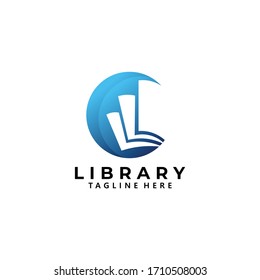book library logo icon vector isolated