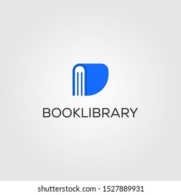 Book Library Logo Store Vector Design Stock Vector (Royalty Free ...