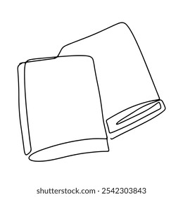 Buchbibliothek Vektor Linie Kunst Grafikdesign