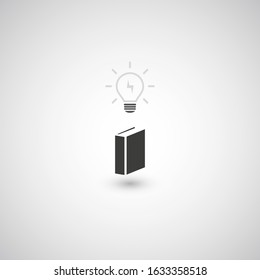 Bombilla de libro y luz - Diseño de conceptos creativos