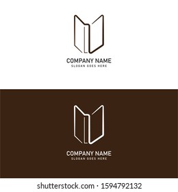 book line art logo simple