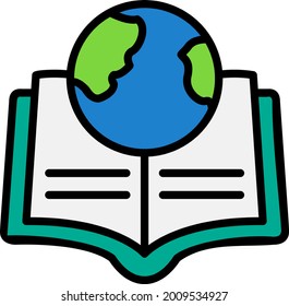 Diseño de iconos vectores de línea de libro

