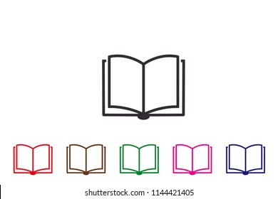 Book line icon 