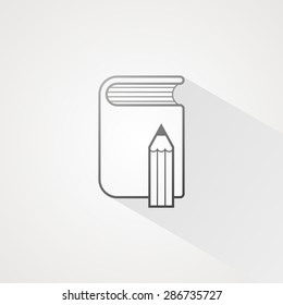 Book line icon