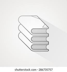 Book line icon