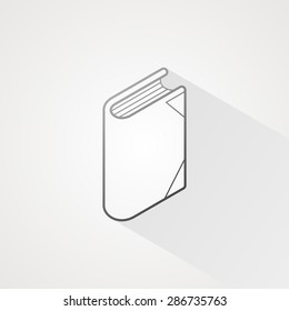 Book line icon