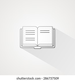 Book line icon