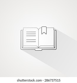 Book line icon