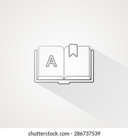 Book line icon