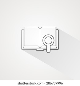 Book line icon