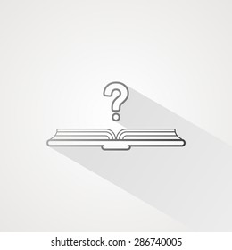 Book line icon