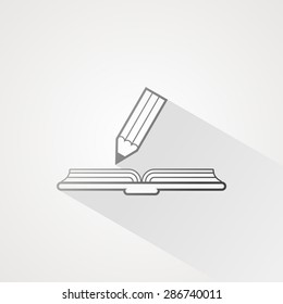 Book line icon