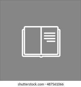 Book line icon