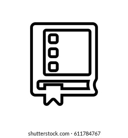 Book line icon