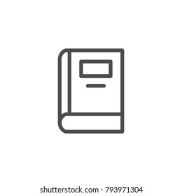 Book line icon
