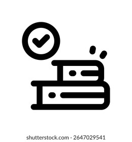 ícone da linha do livro. Ícone de vetor limpo e minimalista para sites, aplicativos móveis, apresentações e logotipos. Totalmente dimensionável e personalizável para qualquer projeto.