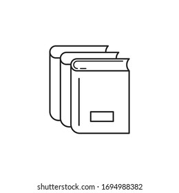 Diseño de icono de línea de libro. ilustración vectorial