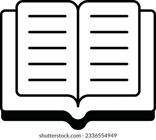 Book line icon designs education