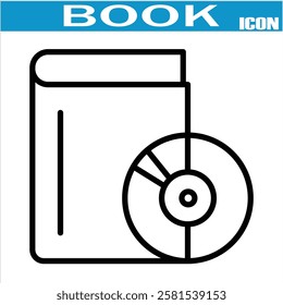 
Book line icon. Editable stroke. For website marketing design, logo, app, template,  etc. Vector illustration .EPS 10.
