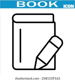 
Book line icon. Editable stroke. For website marketing design, logo, app, template,  etc. Vector illustration .EPS 10.
