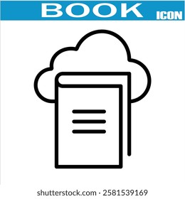 
Book line icon. Editable stroke. For website marketing design, logo, app, template,  etc. Vector illustration .EPS 10.
