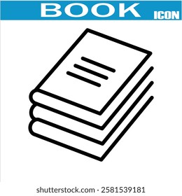 
Book line icon. Editable stroke. For website marketing design, logo, app, template,  etc. Vector illustration .EPS 10.
