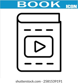 
Book line icon. Editable stroke. For website marketing design, logo, app, template,  etc. Vector illustration .EPS 10.
